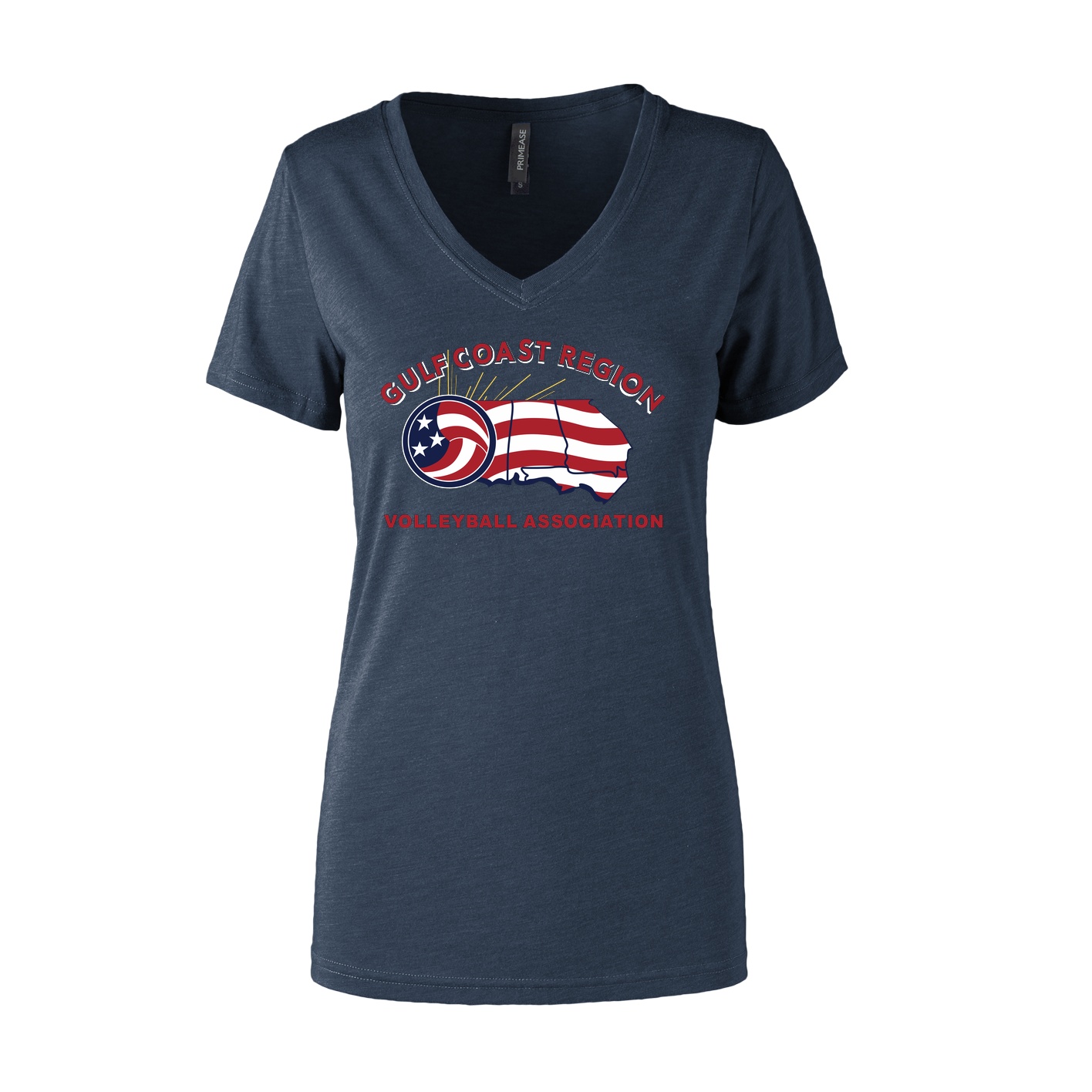 Women's Semi- Fitted Premium V- Neck T-Shirt - Navy Heather