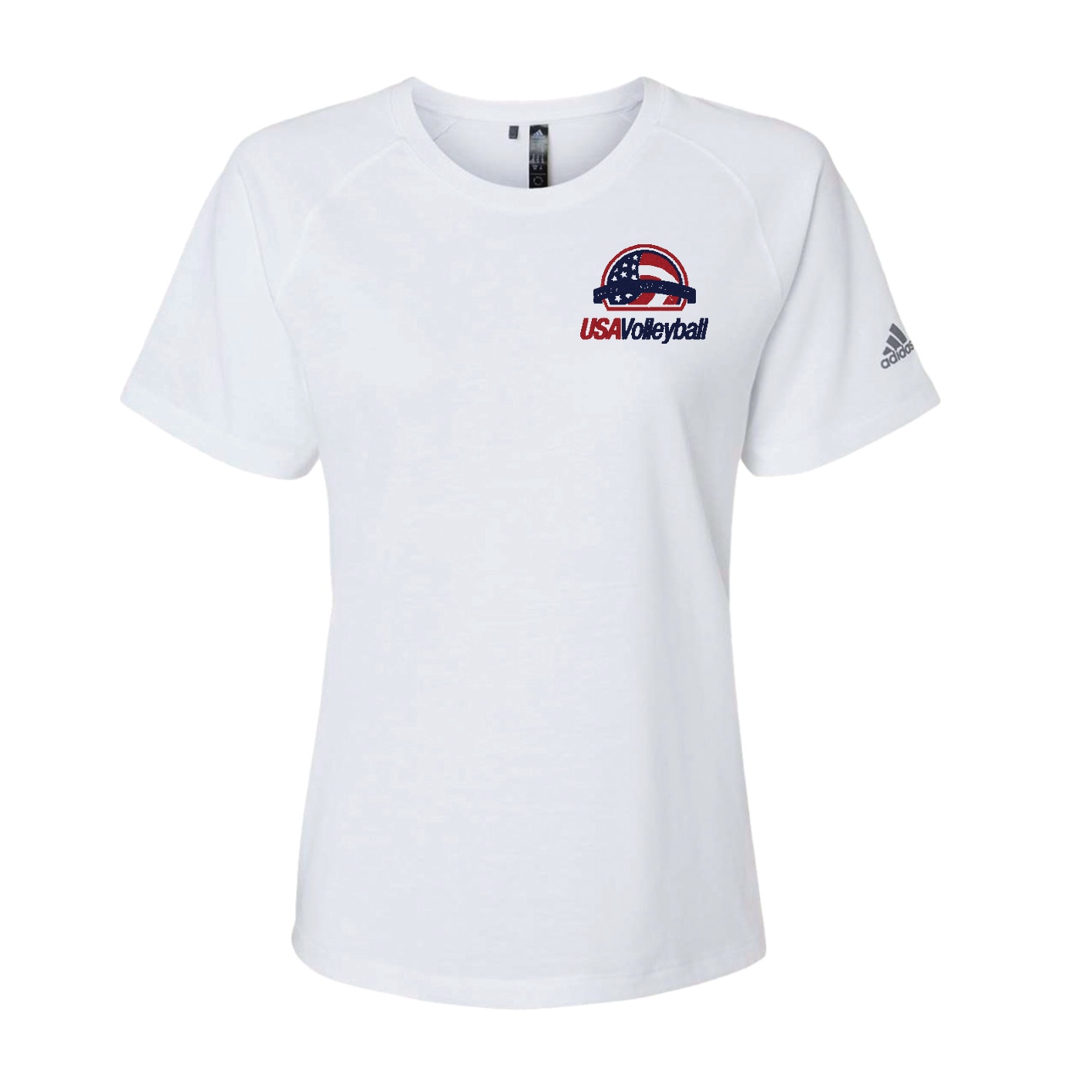 Adidas Women's Blended T-Shirt - White - Multi Location Embroidery