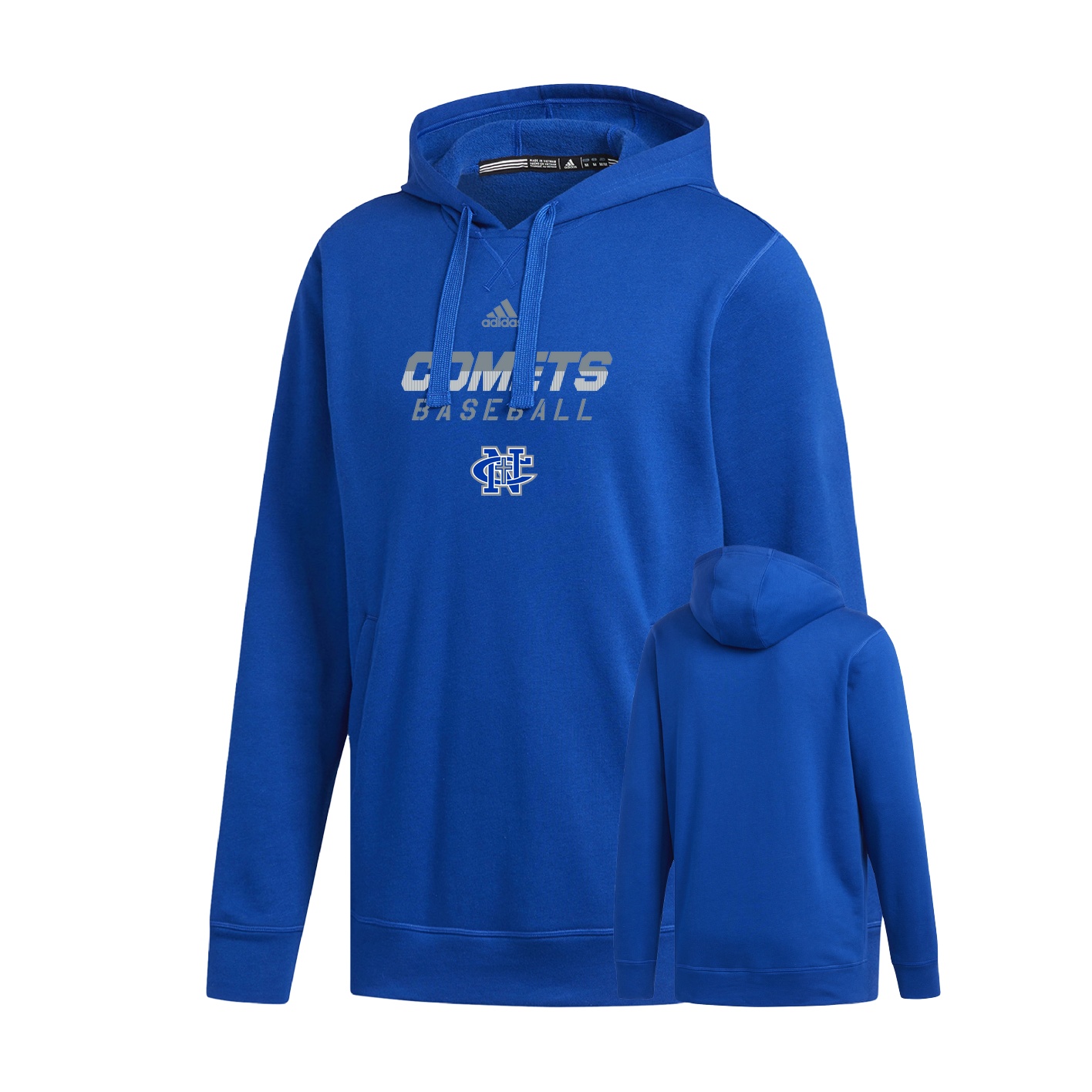 Men's Fleece Hood - collegiate royal - Newman Central Catholic High ...