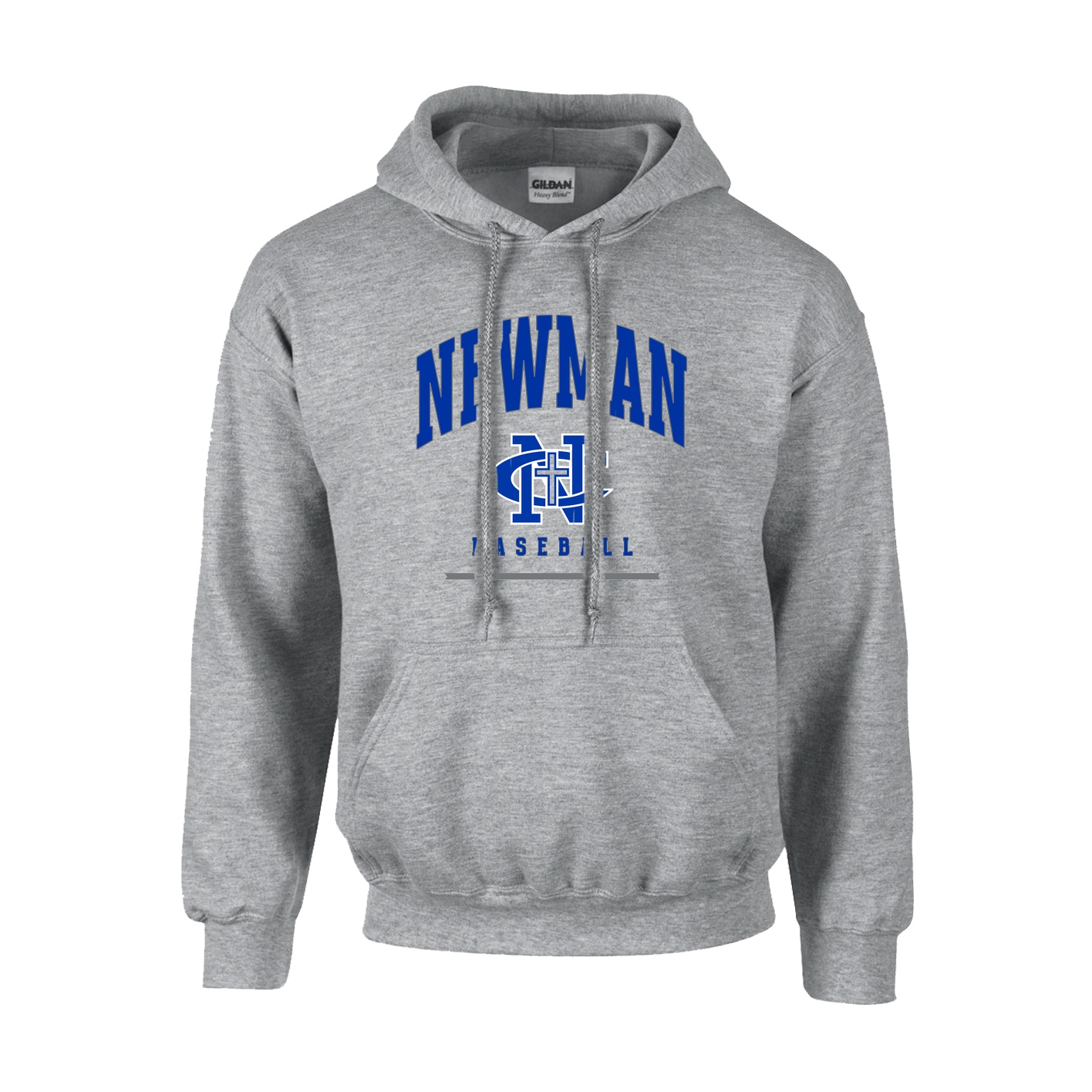 Fleece Hoodie - sport grey - Newman Central Catholic High School ...