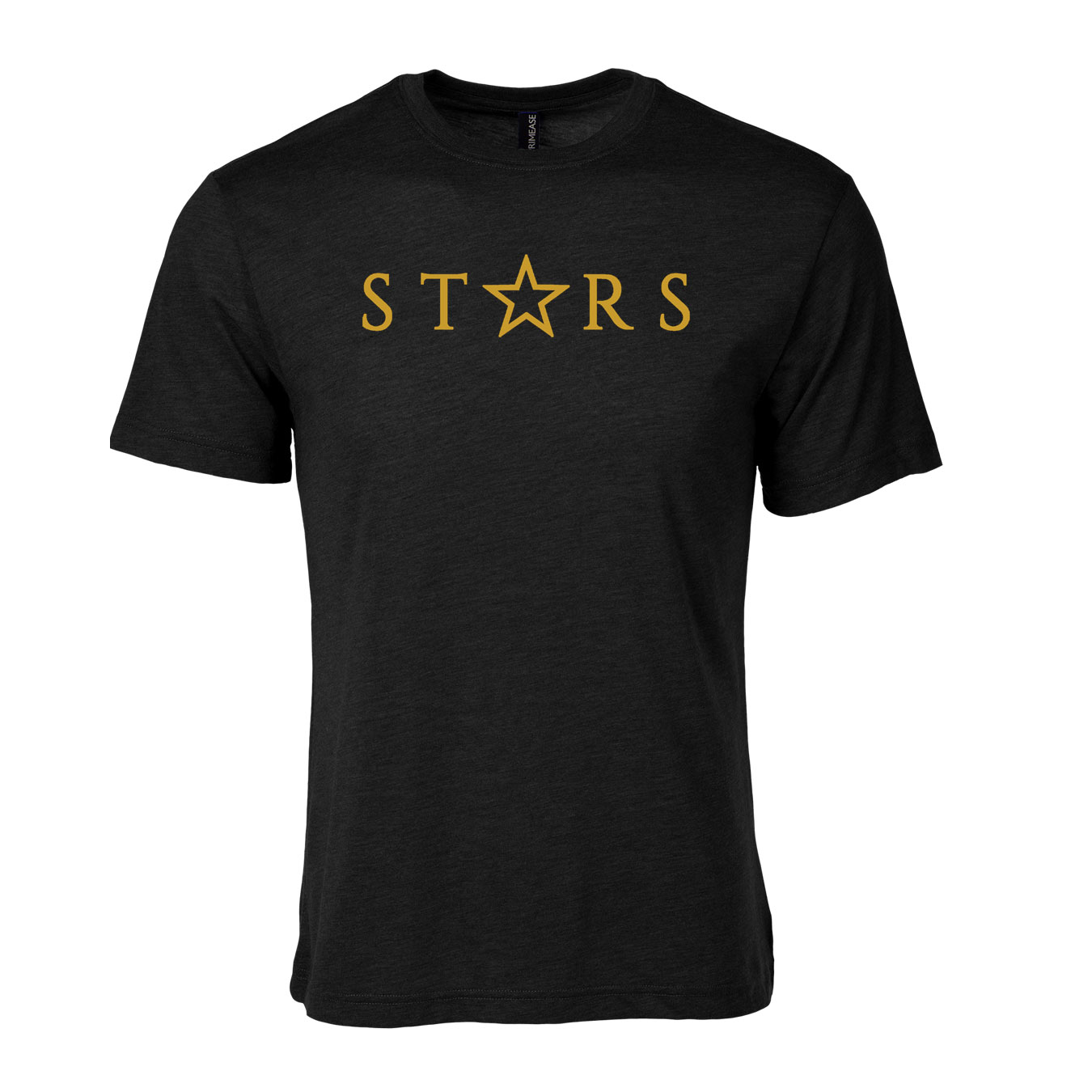 Men's Triblend T-Shirt - Black - Logo Text Drop