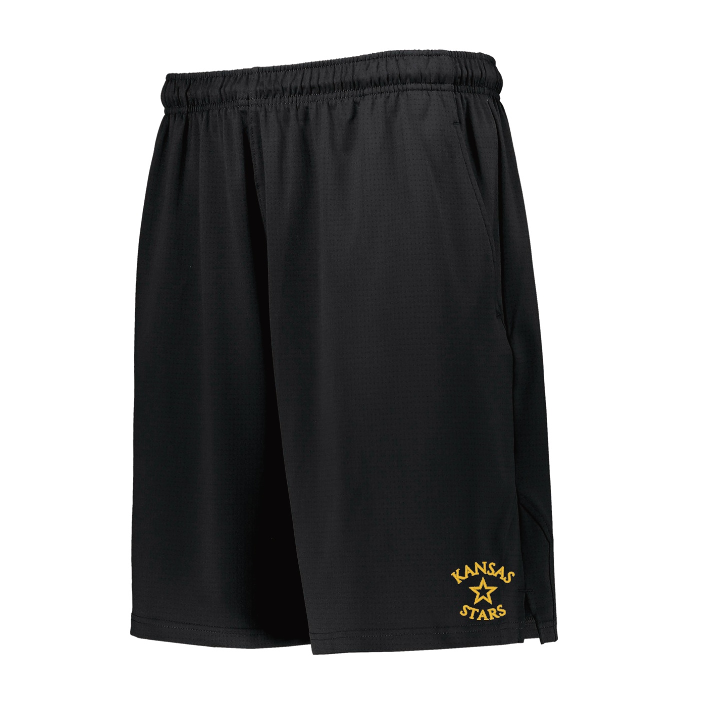 Russell Team Driven Coaches Shorts - Black - Embroidery Text Drop