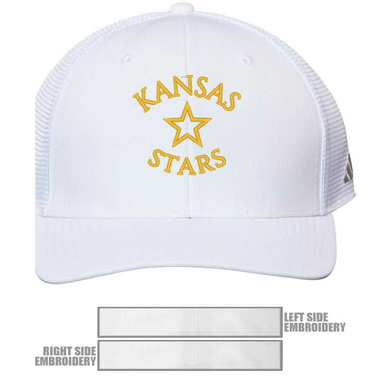 Adidas Trucker Cap - White - Hat Embroidery