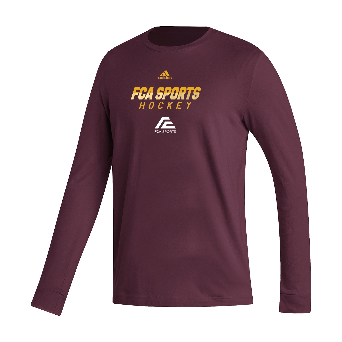 Men's Fresh Long Sleeve Tee  - Maroon