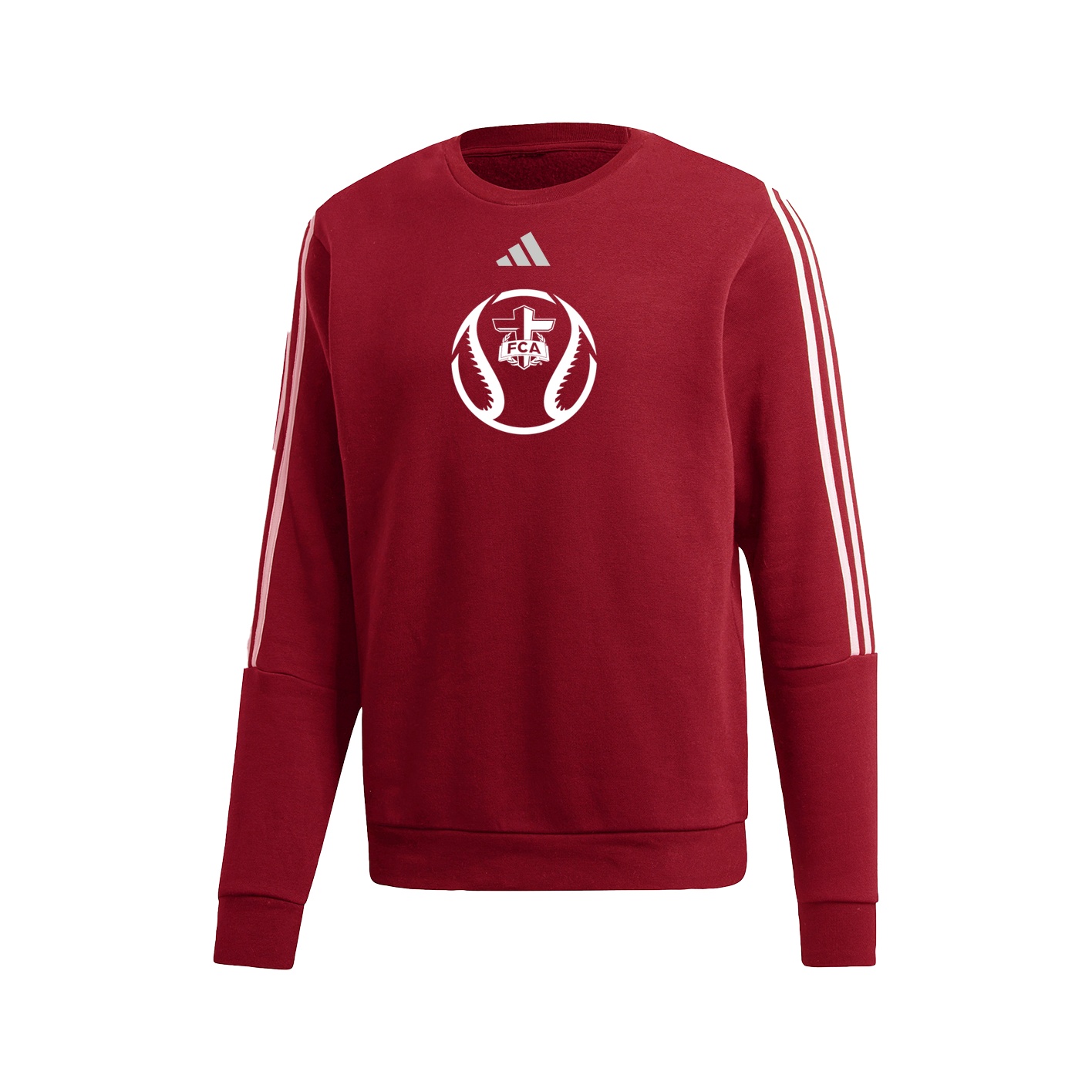 3-Stripe Crew - Power Red