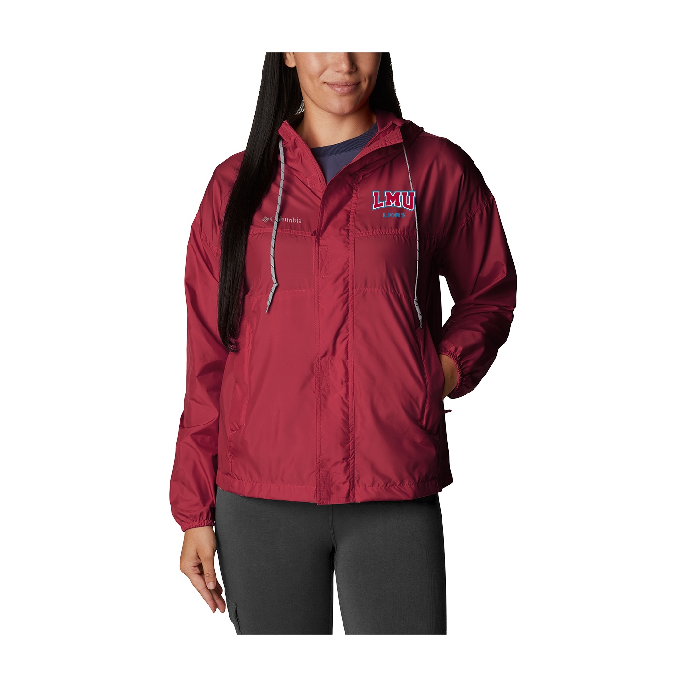 Women's Flash Challenger Windbreaker beet Loyola Marymount