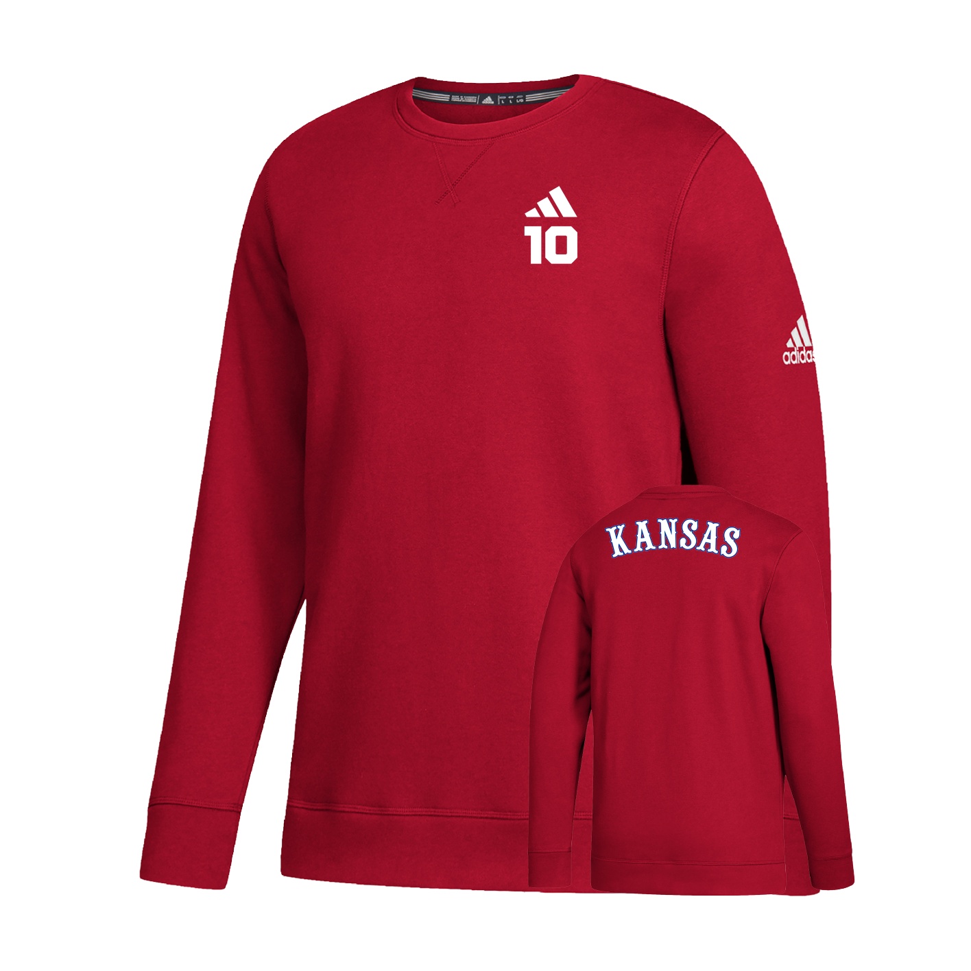 Men's Fleece Crew - power red - Reese Ptacek Gear | Athletic Solutions