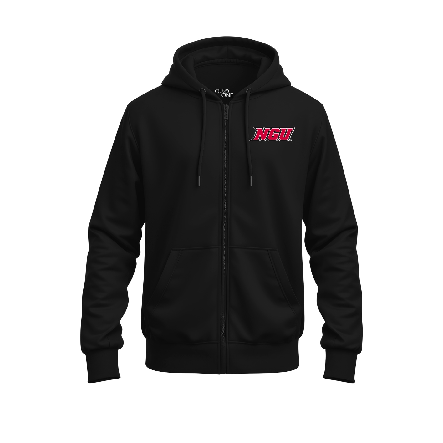 Full-Zip Hoodie Black North Greenville University Shop