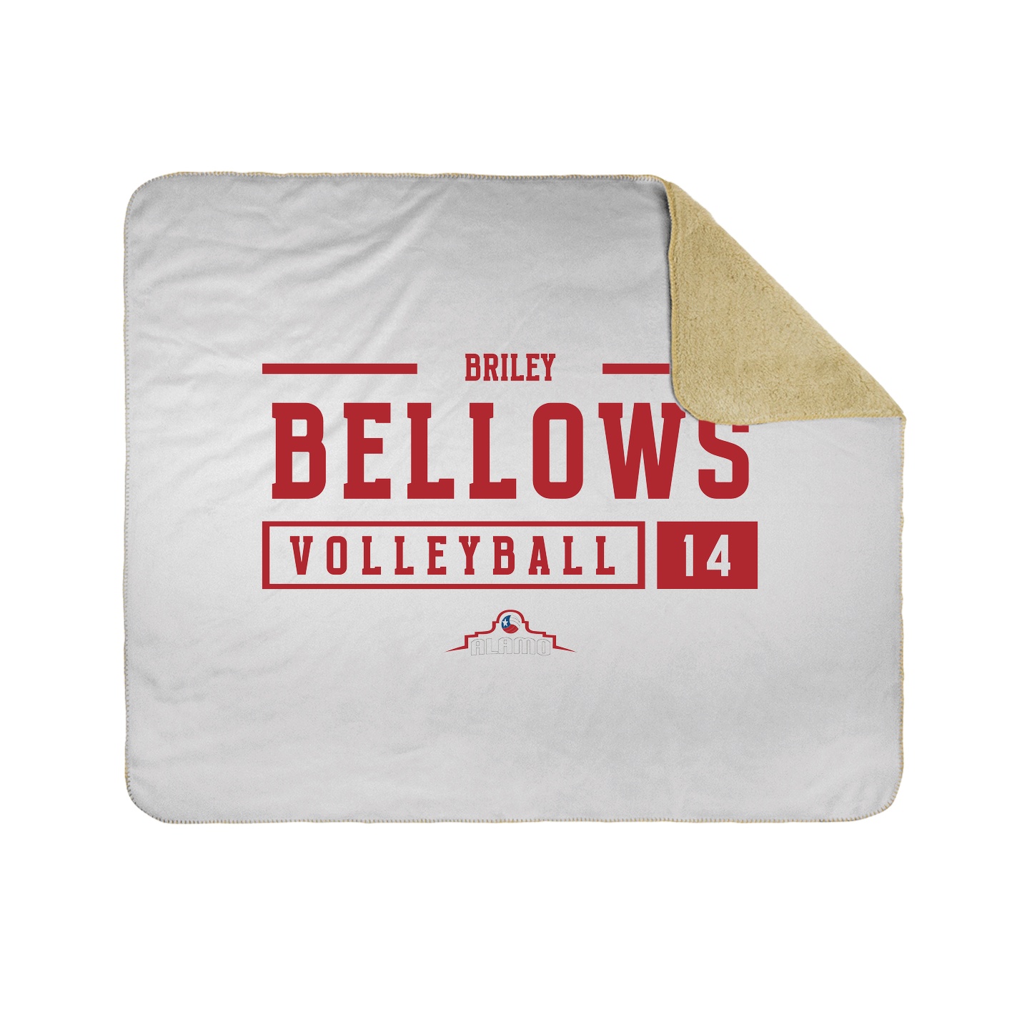 50x60 Sherpa Lined Throw Blanket - white