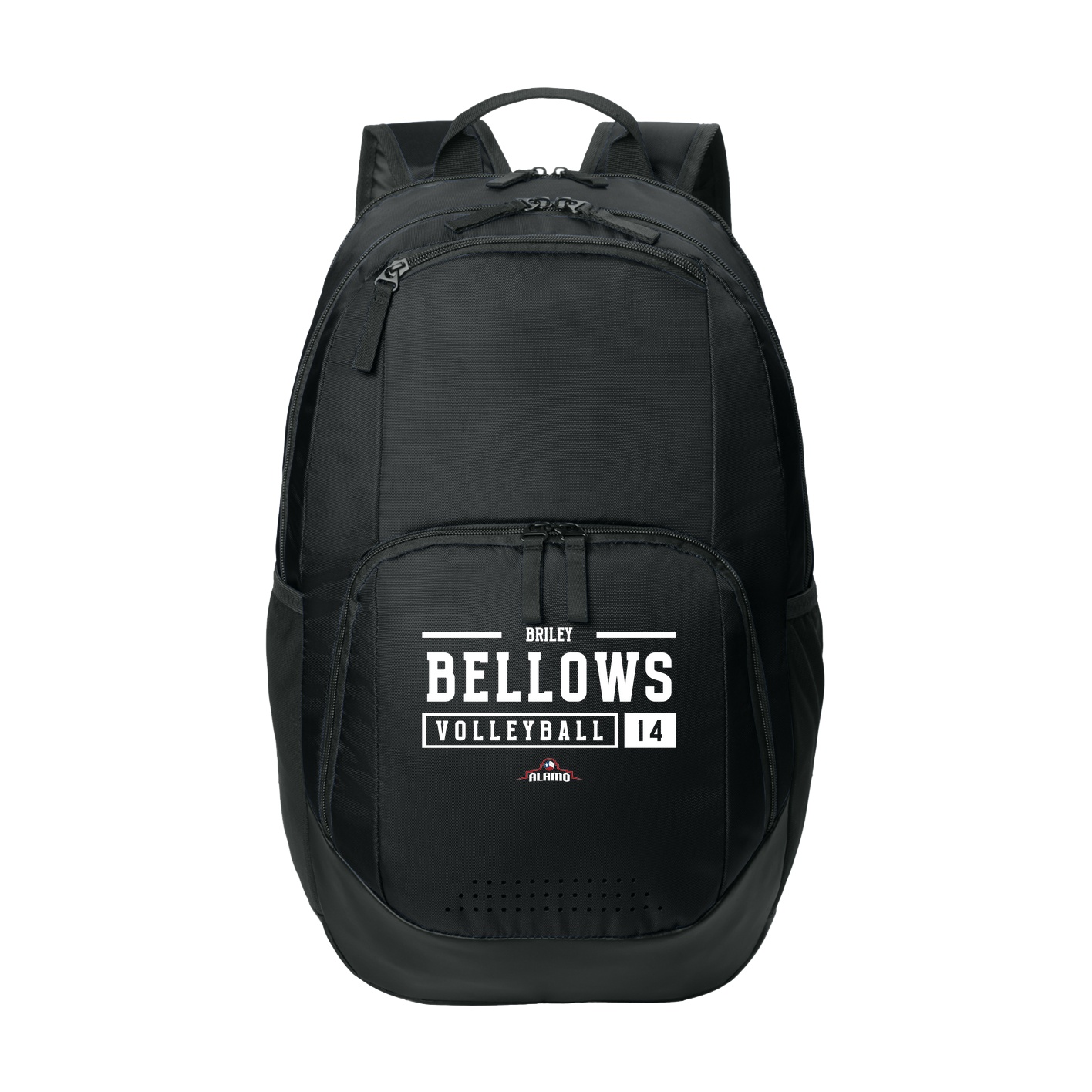 Sport-Tek Rec Backpack - black white