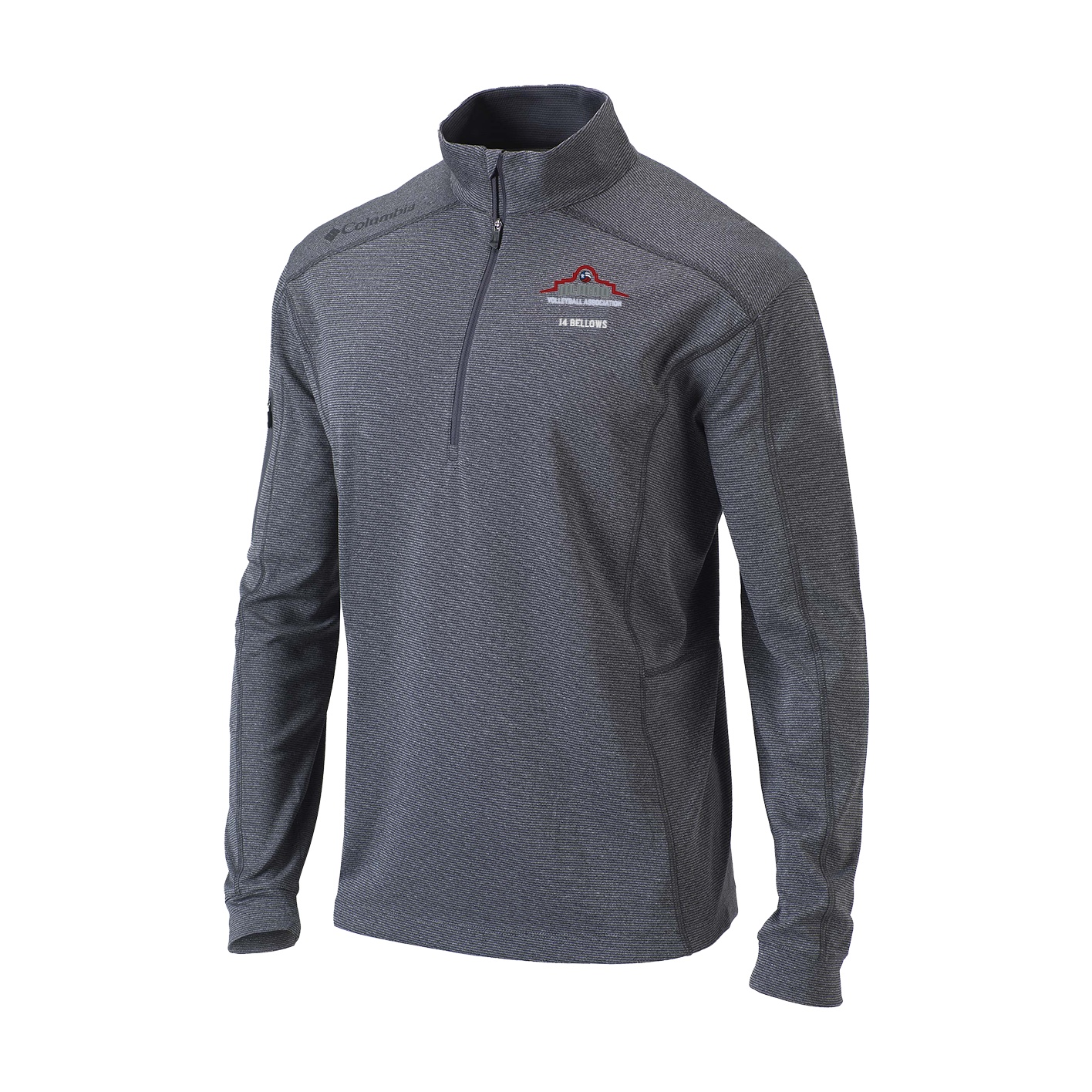 Men's Omni-Wick Shotgun 1/4 Zip - heathered forged iron