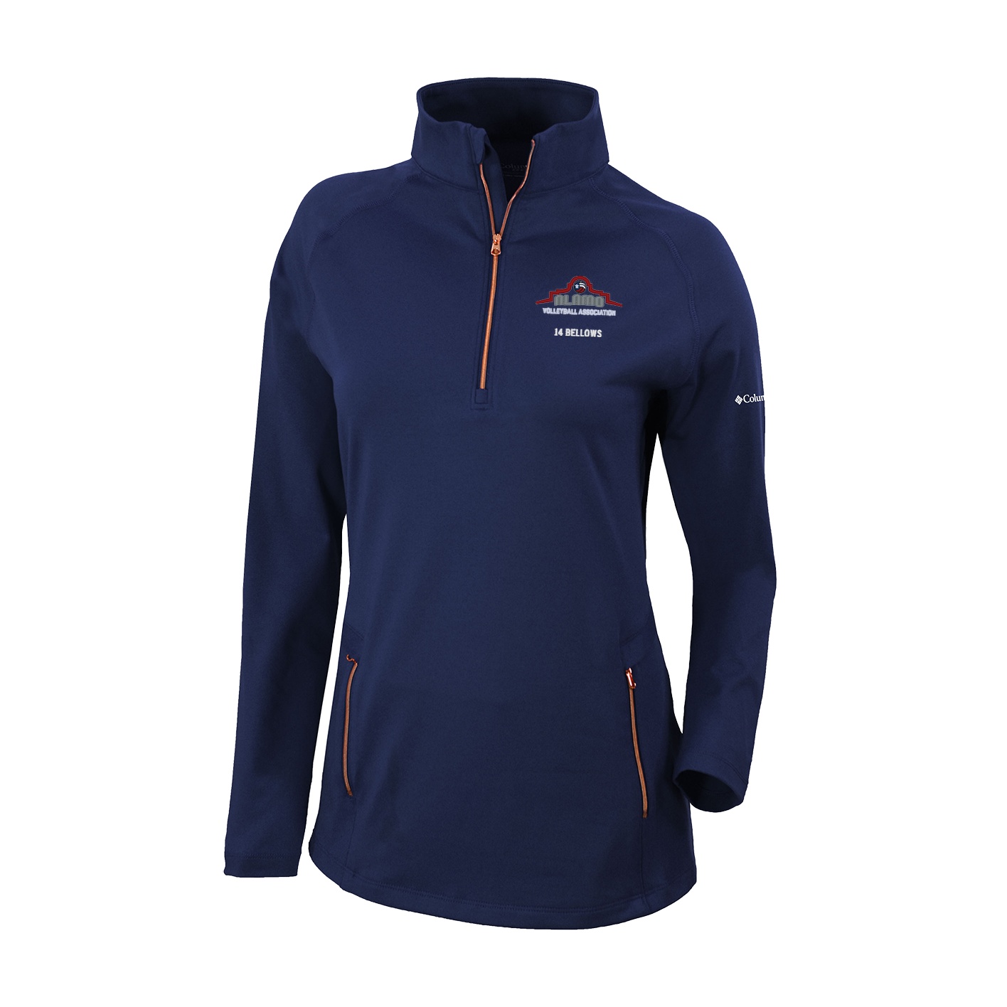 Women's Omni-Wick Outward Nine 1/4 Zip - collegiate navy