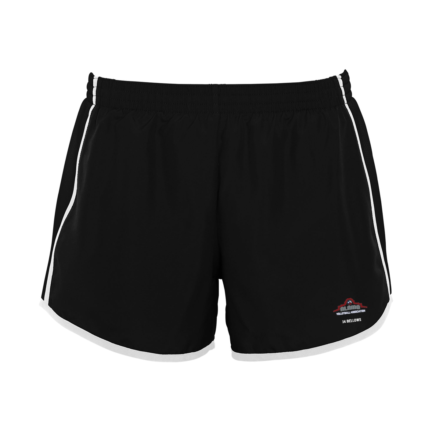 Augusta Ladies Pulse Shorts - black white