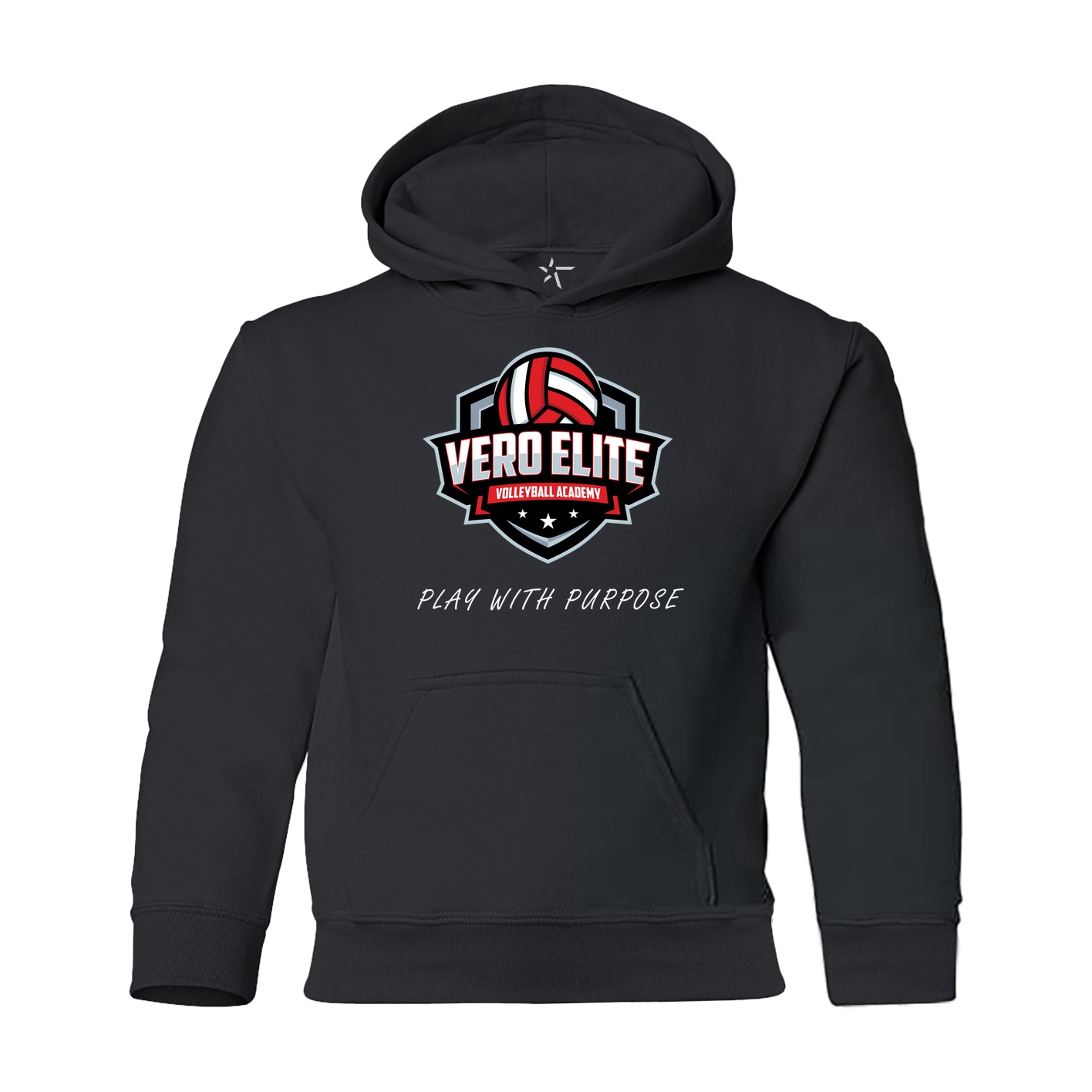 Heavy Blend Youth Hooded Sweatshirt - black