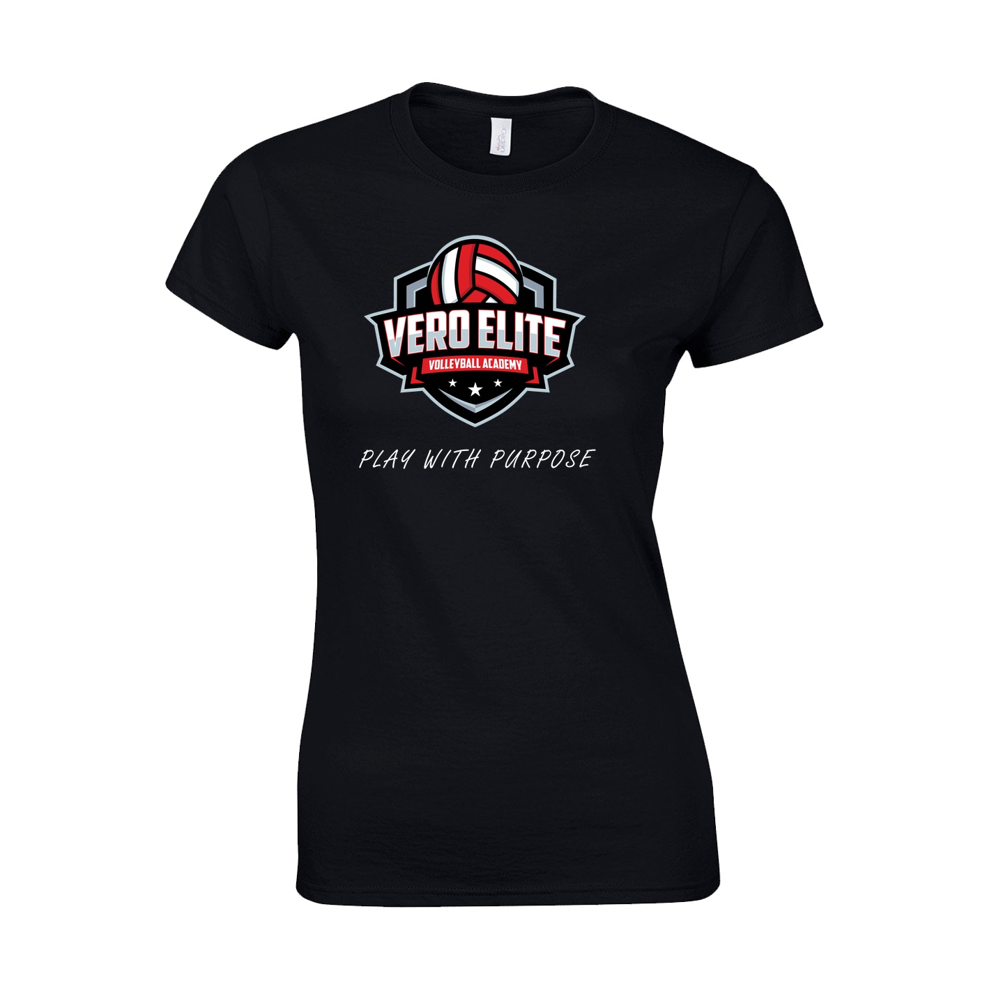 Women's Semi-Fitted Classic T-Shirt  - black