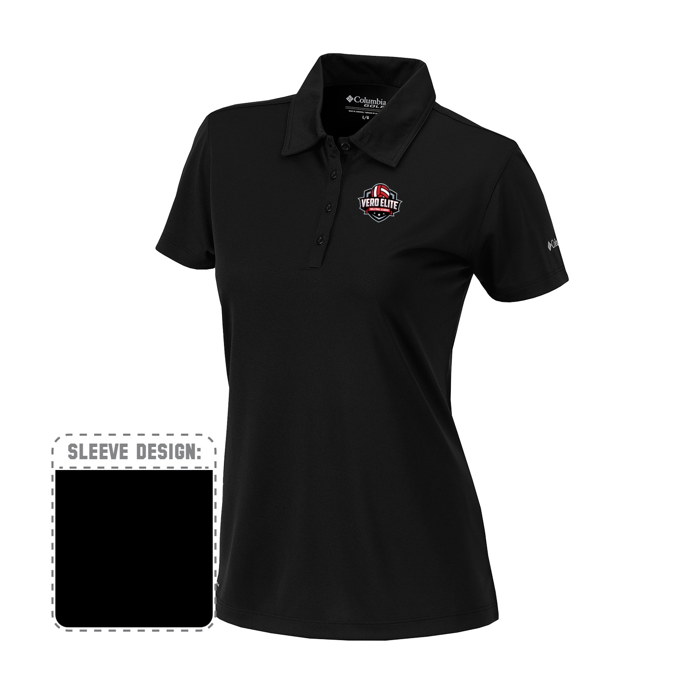 Women's Omni-Wick Birdie Polo - black