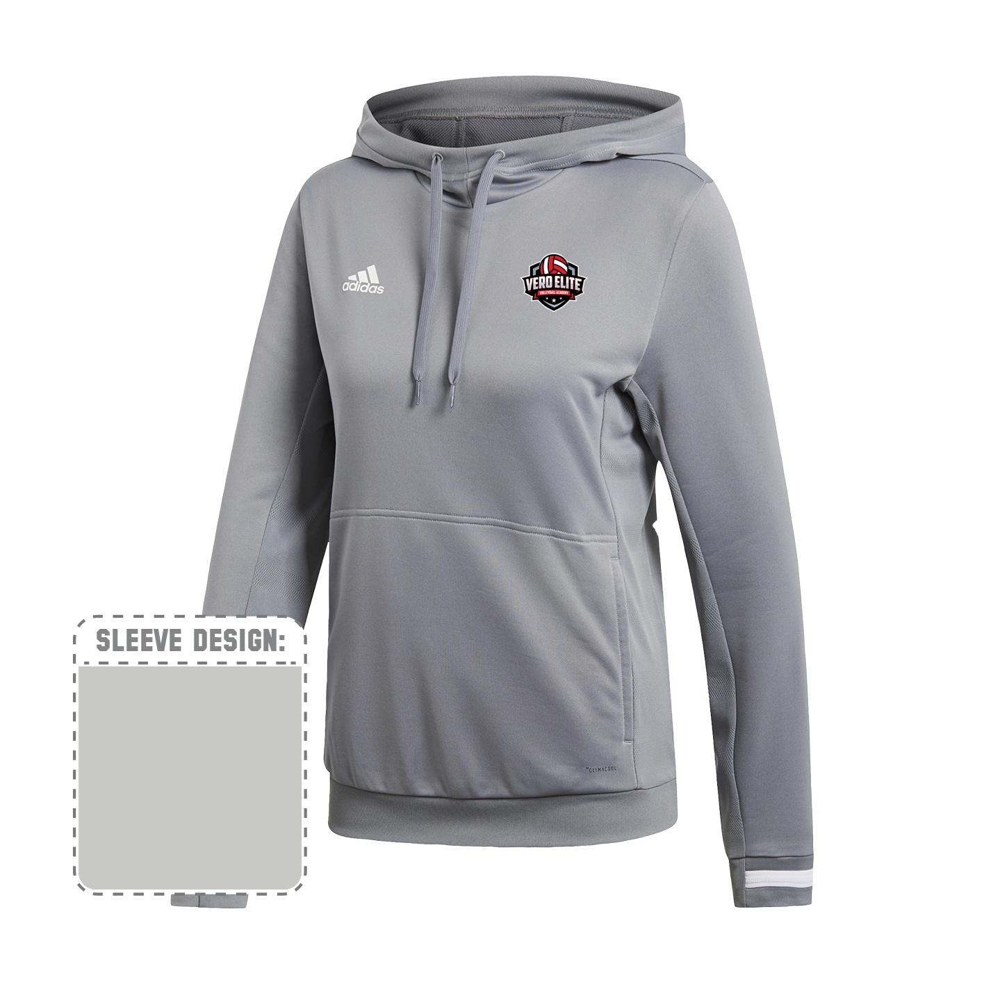 Women's Team19 1/4 Hoody - grey