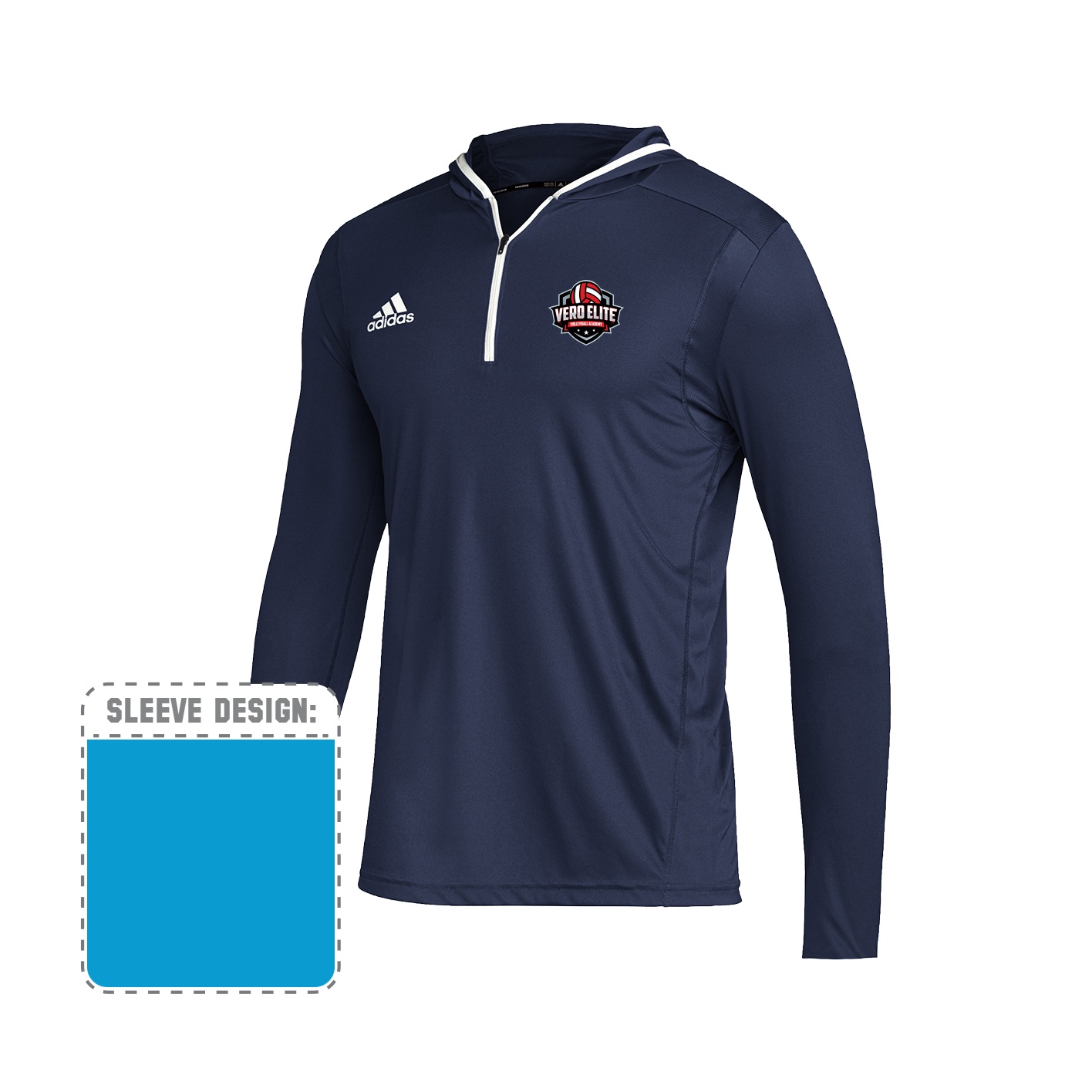 Men's Team Issue Hooded Long Sleeve Tee - team navy blue
