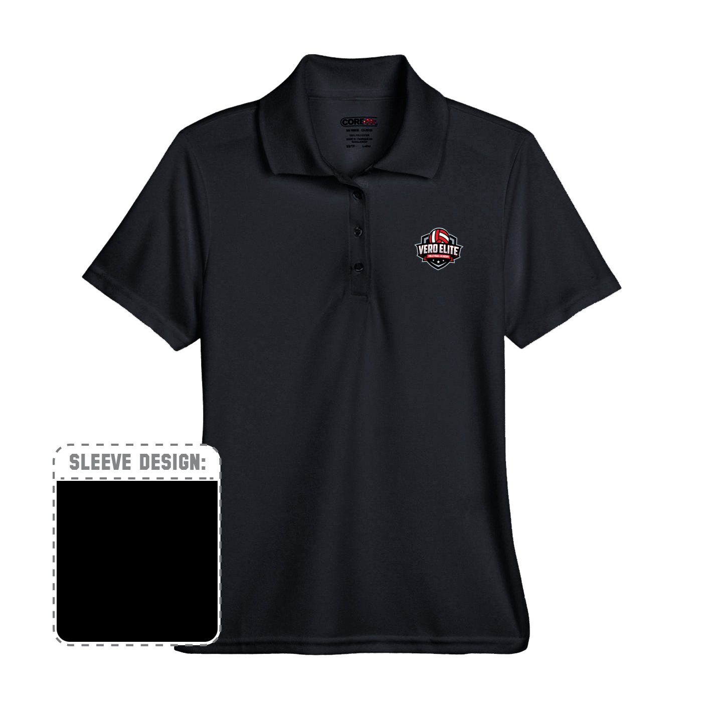 Women's Performance Polo - black
