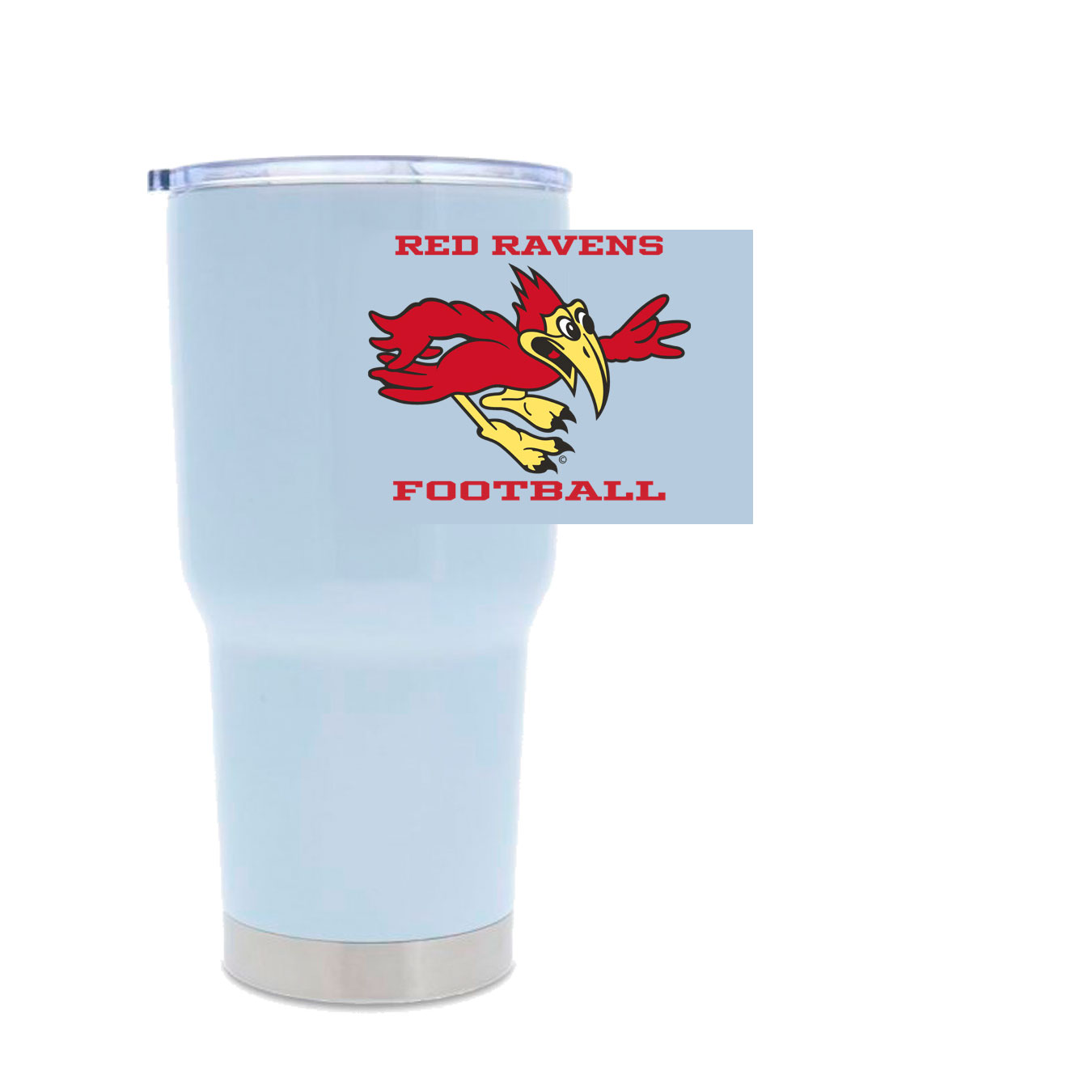30oz Stainless Steel Tumbler - white