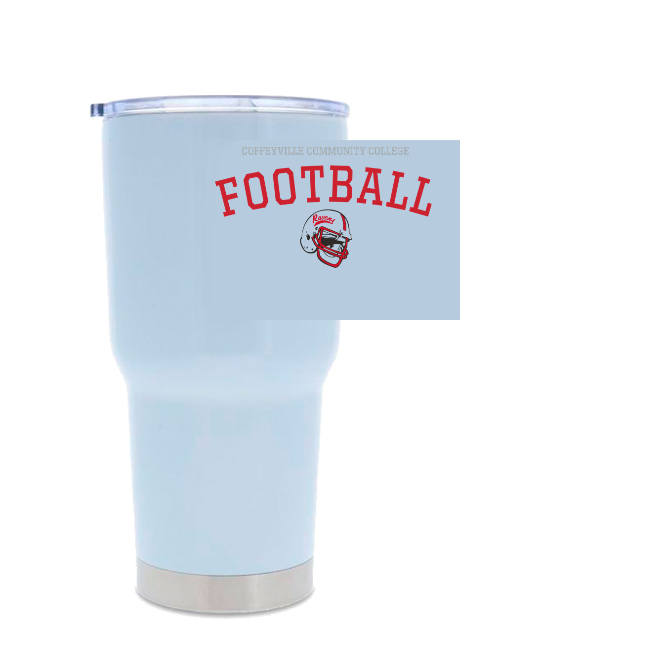 30oz Stainless Steel Tumbler - white