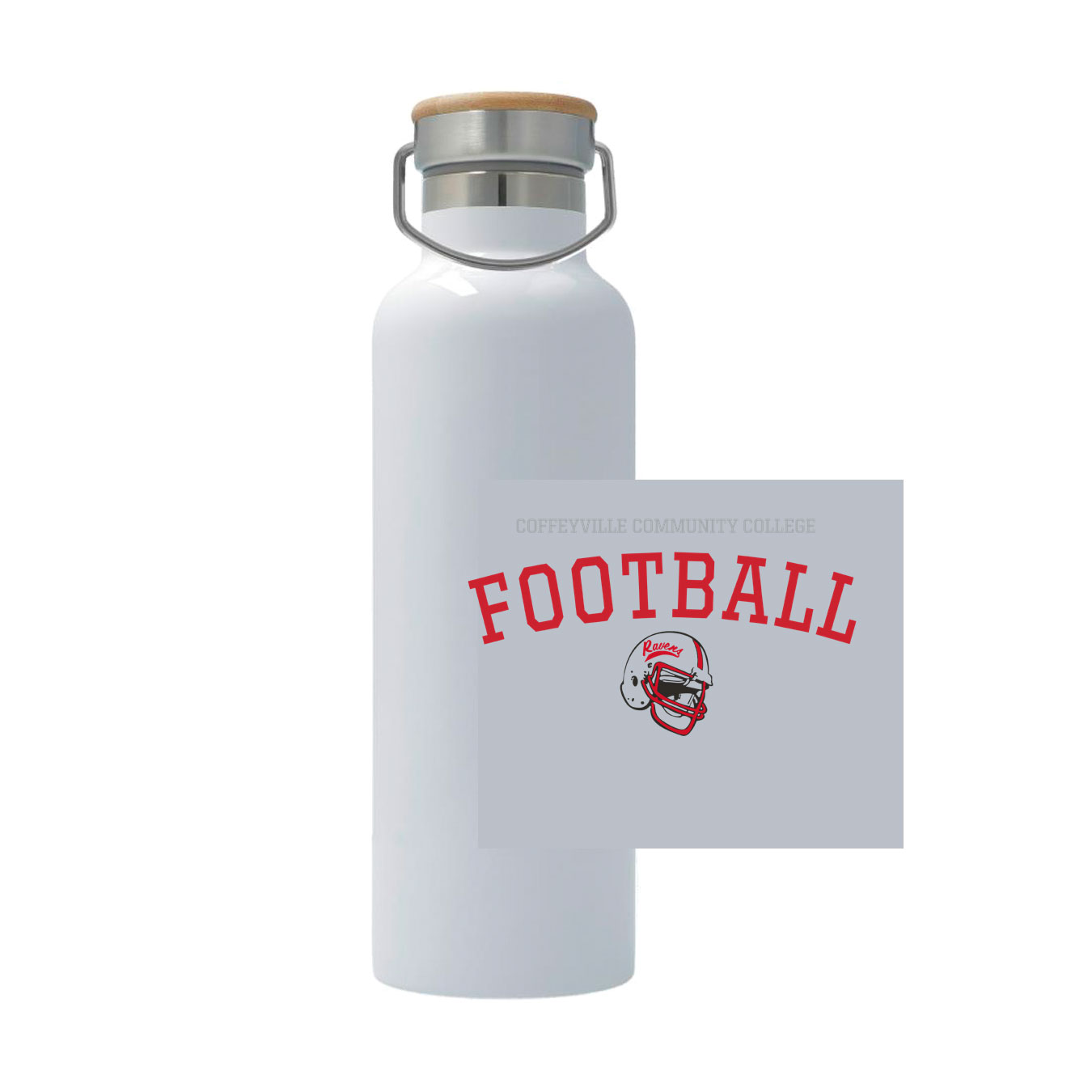 25oz Stainless Steel Thermos - white