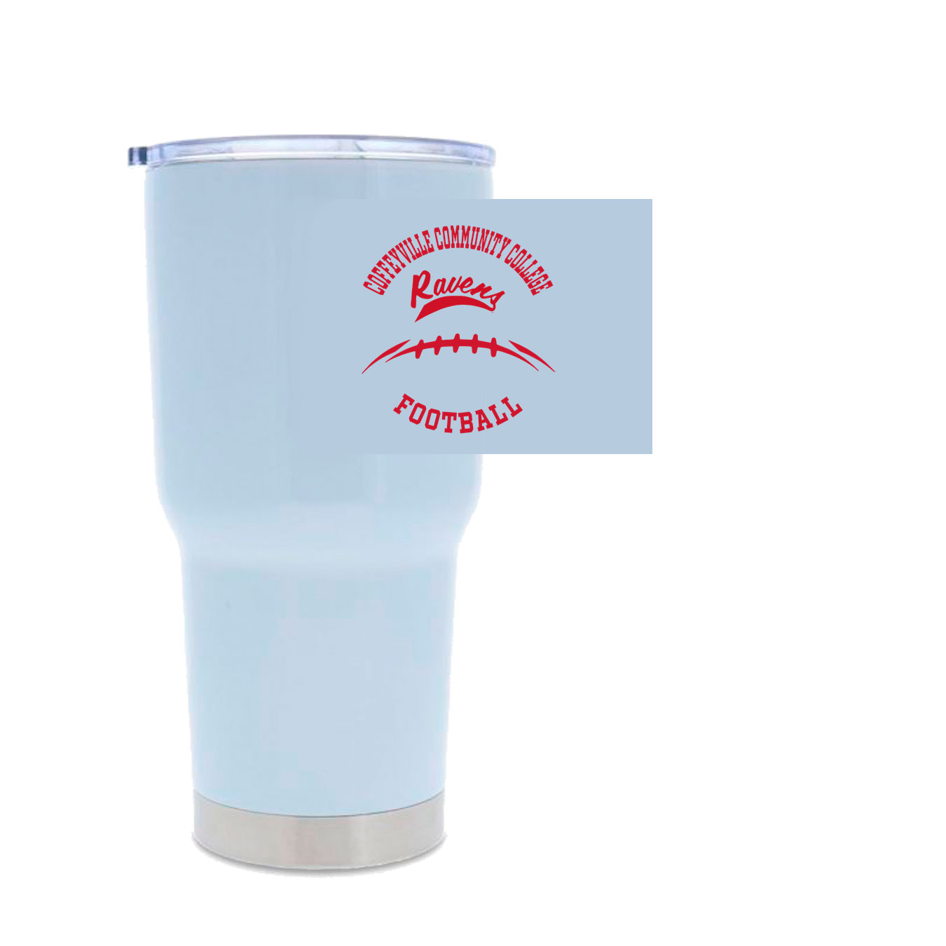 30oz Stainless Steel Tumbler - white