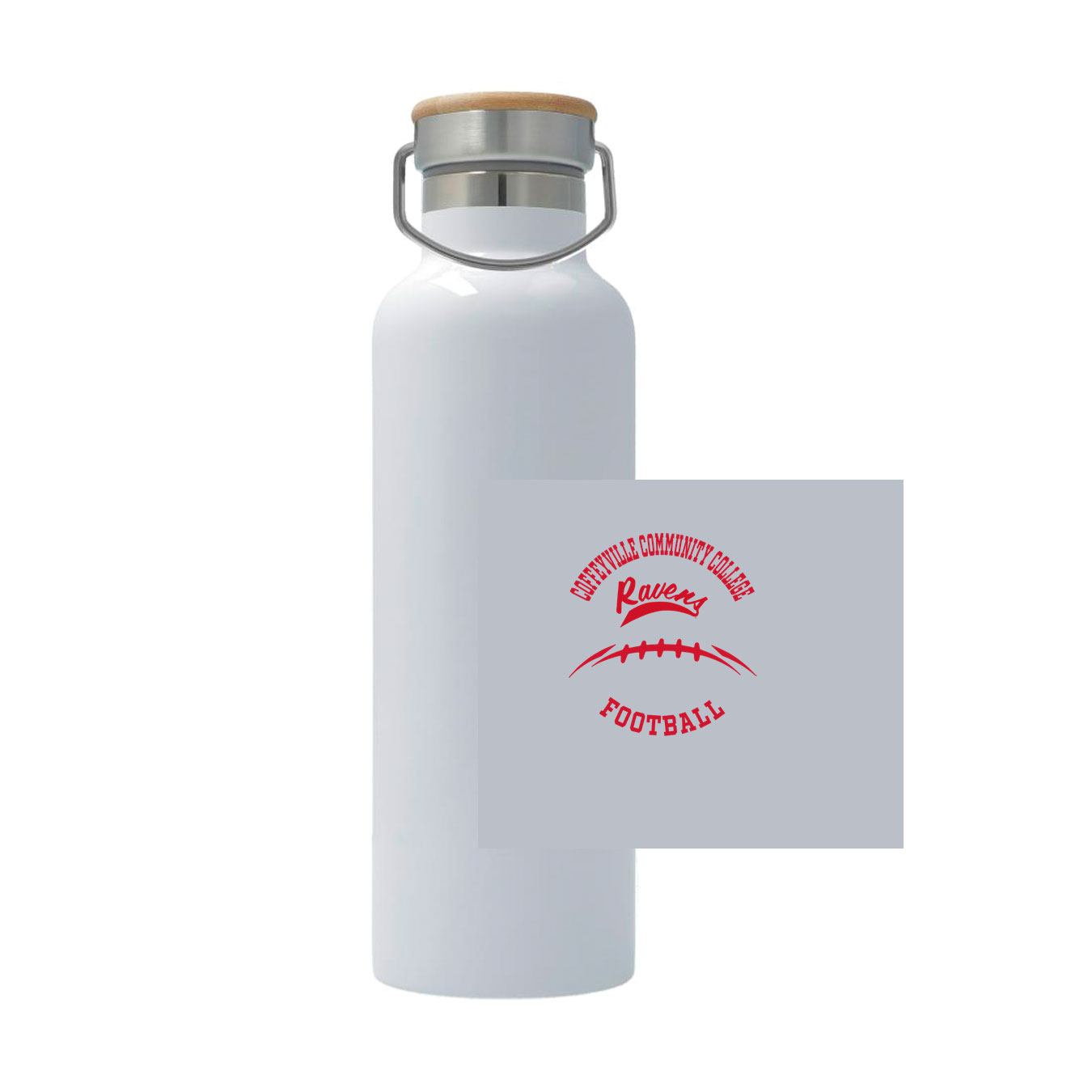 25oz Stainless Steel Thermos - white