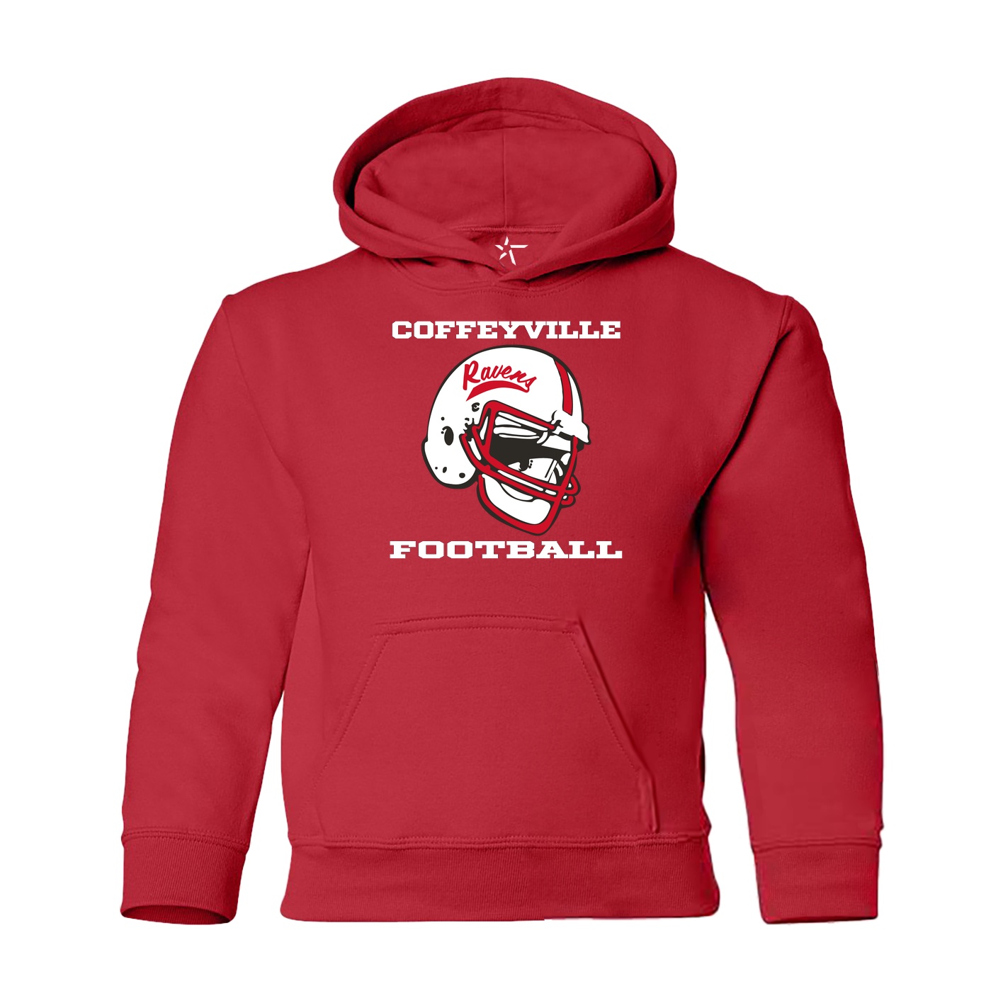 Heavy Blend Youth Hooded Sweatshirt - red