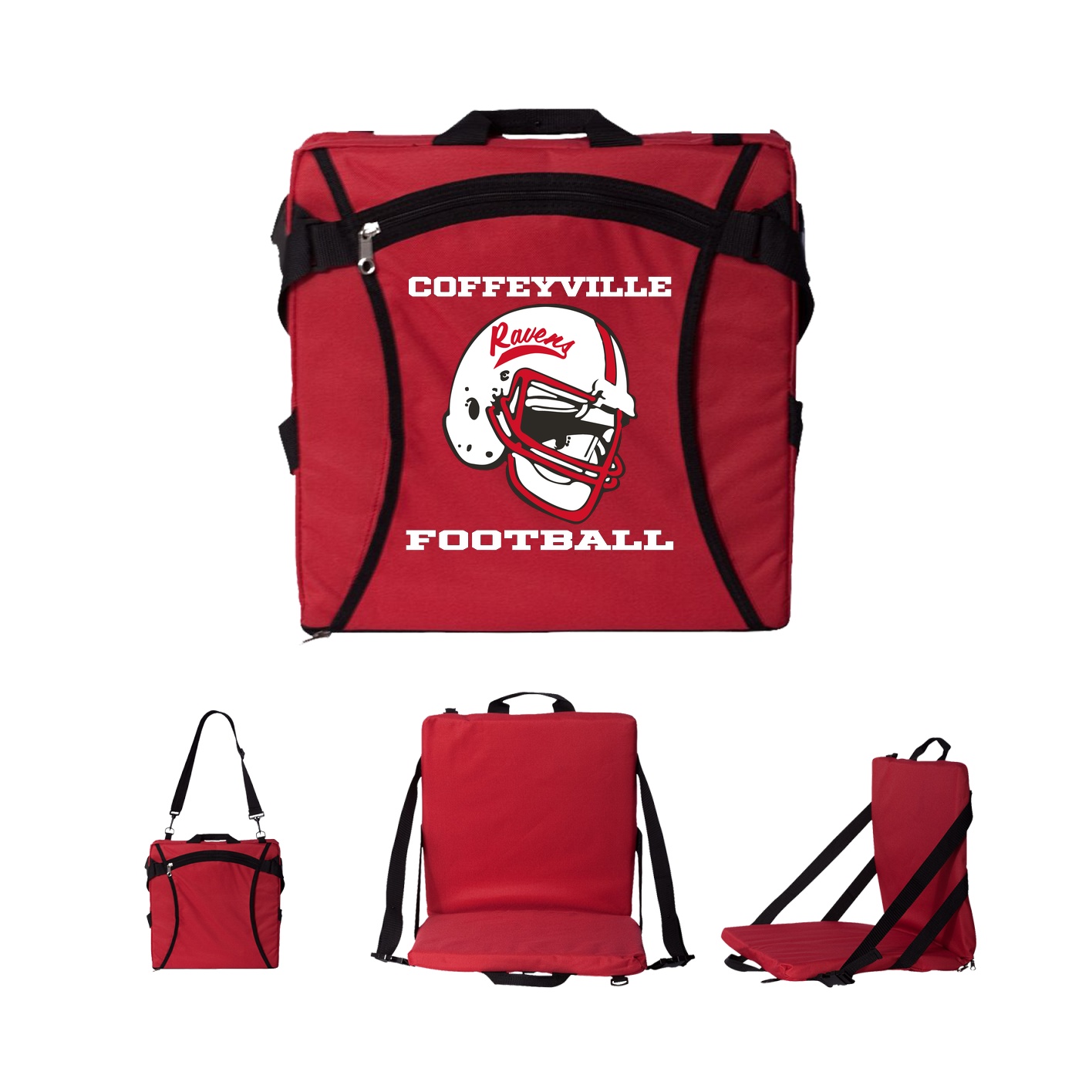 Folding Stadium Seat - red