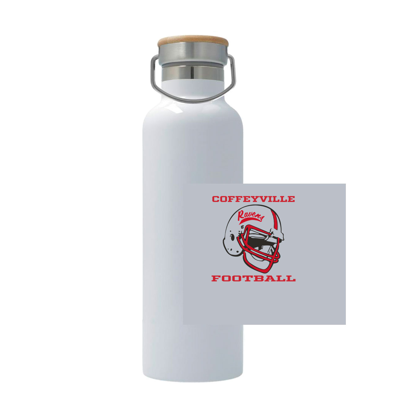 25oz Stainless Steel Thermos - white