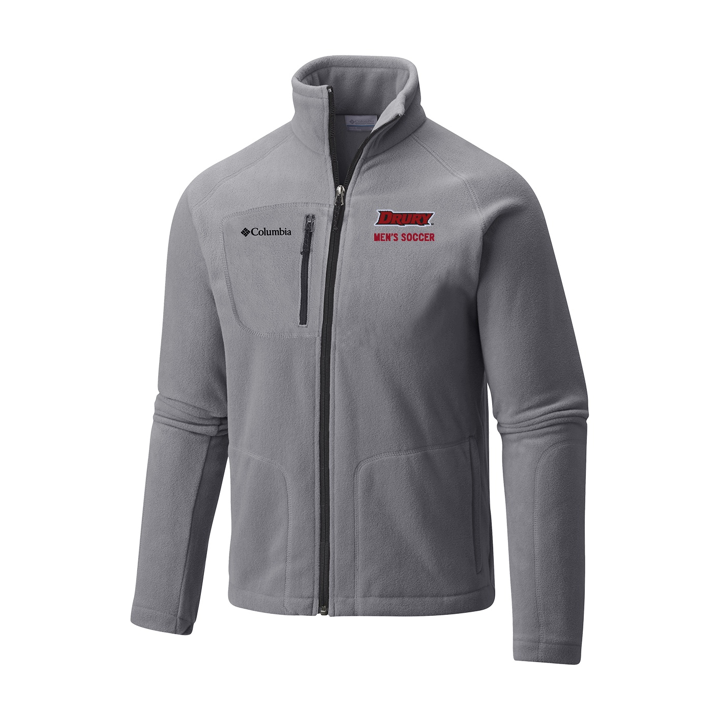 Men's Fast Trek II Full Zip Fleece Cool Grey Drury University MEN