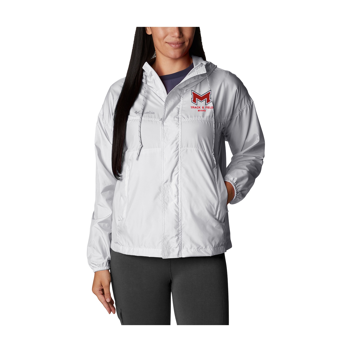 【SATIIIZ】Morgan Cap Hood Windbreaker Women's Flash Challenger Windbreaker - sea salt - Makayla