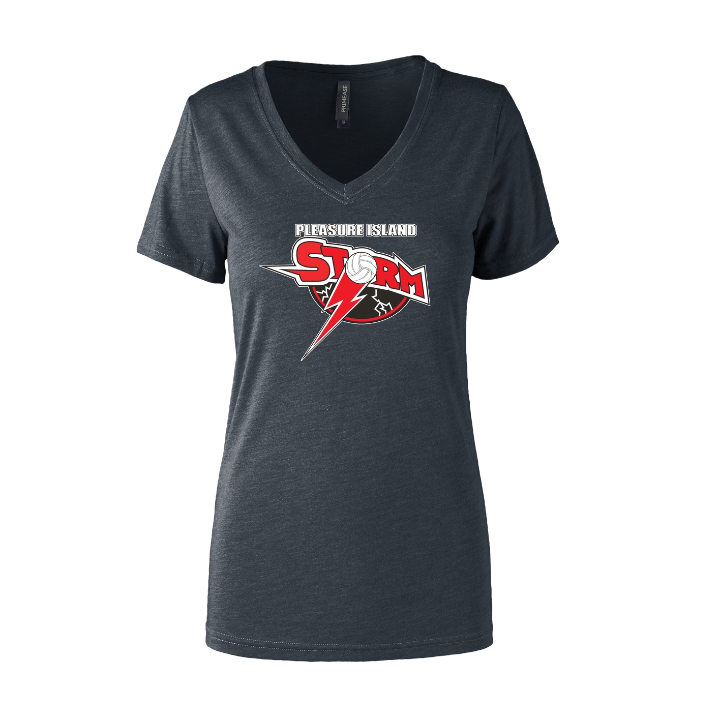 Women's Semi- Fitted Premium V- Neck T-Shirt - Charcoal Heather